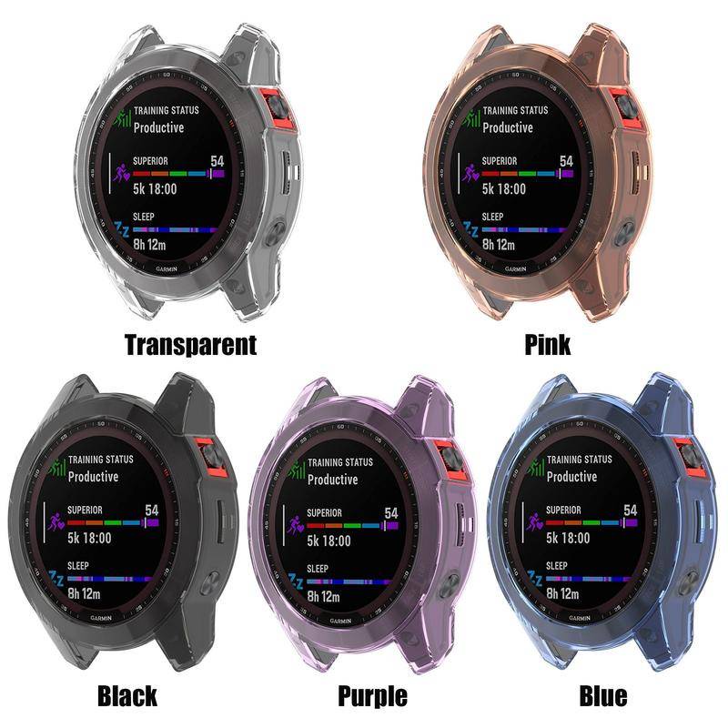 Ốp Bảo Vệ Cho Garmin Epix Gen 2 Đồng Hồ Thông Minh Bảo Vệ Khung Pha Lê Mềm Trong Suốt Tpu Dành Cho Fenix 7S 7X 7 Sapphire Năng Lượng Mặt Trời