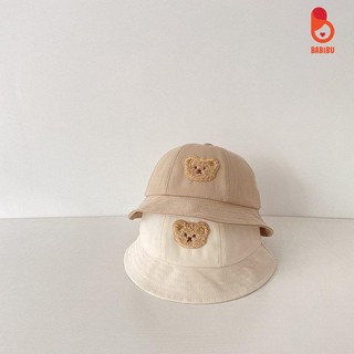 Mũ vành thêu hình gấu thỏ cho bé từ 1 tới 3 tuổi