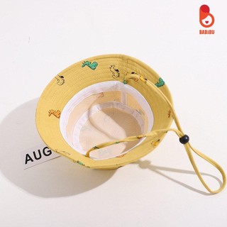 Mũ nón bucket vành hình khủng long cho bé từ 3 tới 4 tuổi