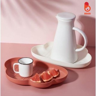 Khay đựng chén đĩa ăn dặm, khay hình đám mây cho bé