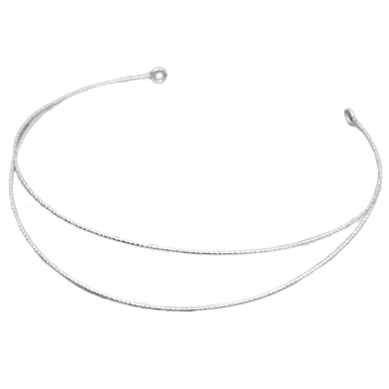 Ppy Kim Loại Băng Đô Nữ Tóc DIY Thủ Công Trống Mỏng Dây Kim Loại Khung Băng Đô Quấn Tóc Đầu Trang Sức Giáng Sinh DIY