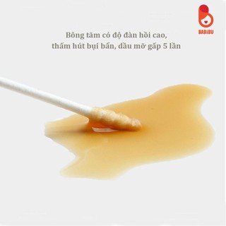 Combo 5 hộp tăm bông trẻ em, tăm bông sơ sinh 200, 400 que Vcoool, Jubon , Misuta kháng khuẩn cho bé