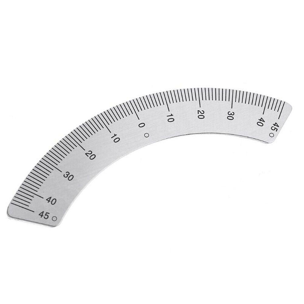 Dụng cụ đo hồ quang tròn UMISTY, thước đo chế biến gỗ 45-0-45° Thước đo, phay di động|Một phần thước đo kim loại