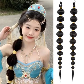 Tóc Giả Búi Hồ Lô 75cm, Tóc Giả Buộc Thắt Bính Nữ Hồ Lô Dài Cá Tính Hamin Store