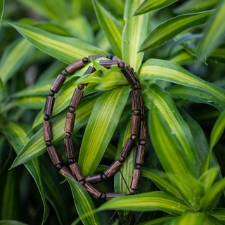 Dây chuyền trầm sánh chìm - size 8mm - trầm hương yên lộc (Mua một, tặng một hộp nhung, dây dự phòng)