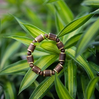 Vòng Trầm Tốc Bọc 8k- - Trầm Hương Yên Lộc - Size Nam 10mm 12mm (Mua một, tặng một hộp nhung, dây dự phòng)
