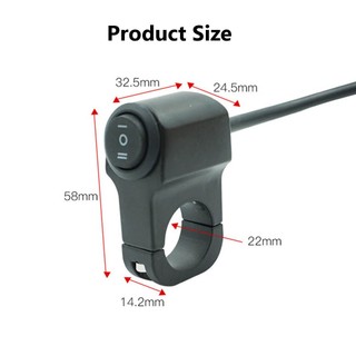 Công Tắc Bật / Tắt Đèn Pha cnc 22mm 12v Bằng Hợp Kim Nhôm Chống Nước Cho Xe Máy