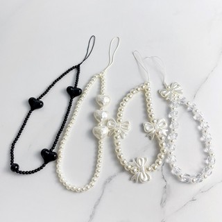 Mobile Dây Đeo Điện Thoại Trong Suốt Xỏ Hạt diy Đơn Giản Phong Cách Nhật Bản
