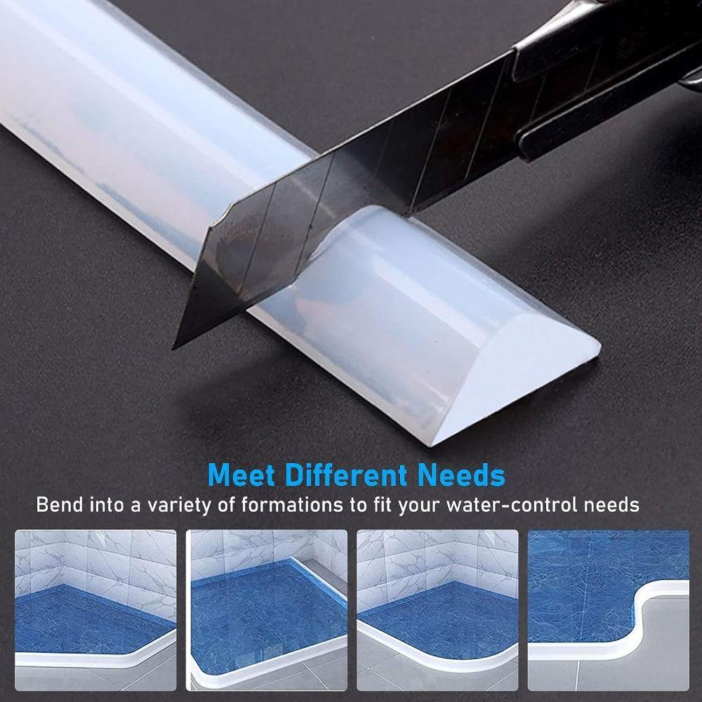 Ngưỡng tắm SAIA, Bảo vệ đập nước phòng tắm bằng silicon, Bồn rửa chuyên nghiệp Tách khô ướt có thể gập lại Máy giặt chặn nước