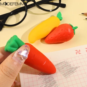 Dễ Thương Gôm Tẩy Bút Chì Hình Quả Xoài / Dâu Tây / Số Lượng Lớn Tiện Dụng Cho Học Sinh