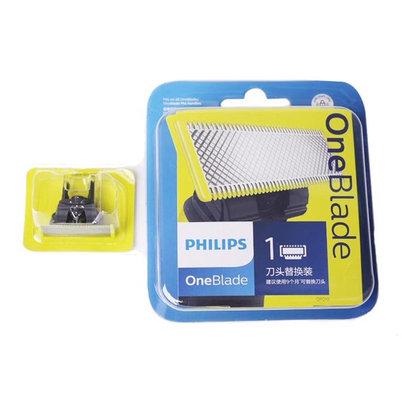Lot De 6 Lames De Rechange Pour Rasoir Philips OneBlade - Vert - Compatible QP210/220/2520...