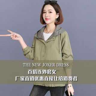Áo Khoác Chống Gió Có Mũ Trùm Dáng Rộng Phong Cách Hàn Quốc Thời Trang Mùa Thu 2023 Mới Cho Nữ
