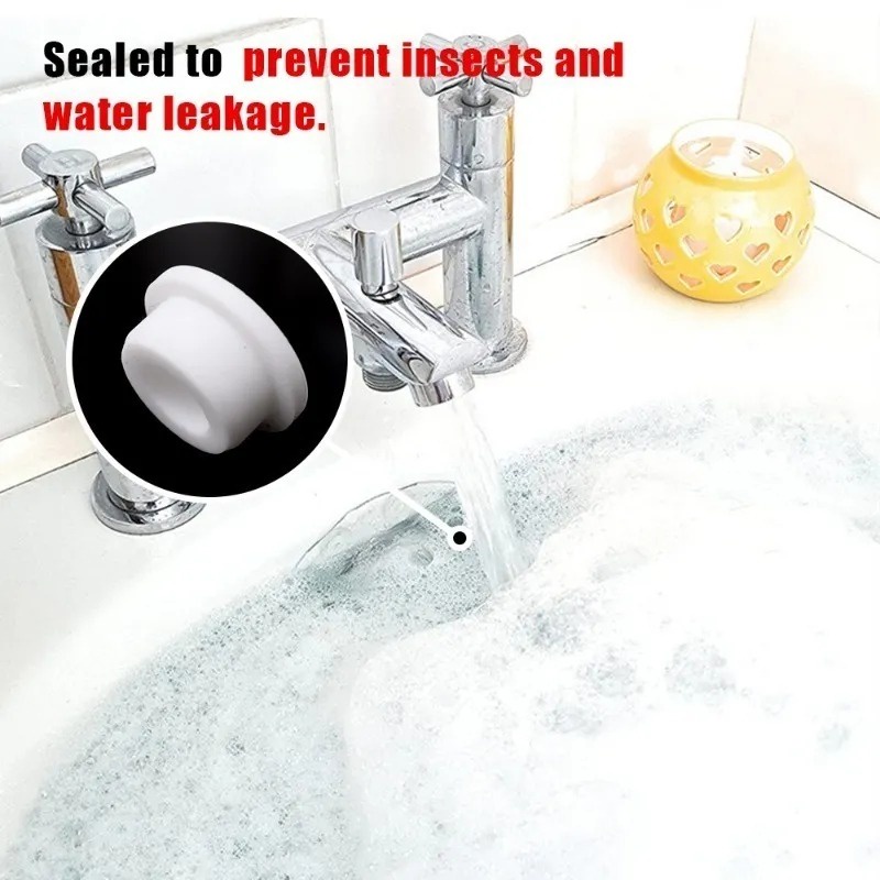 Bộ 4 Vỏ Bọc Lỗ Thoát Nước Bồn Rửa Chén / Nhà Bếp / Phòng Tắm Bằng Cao Su