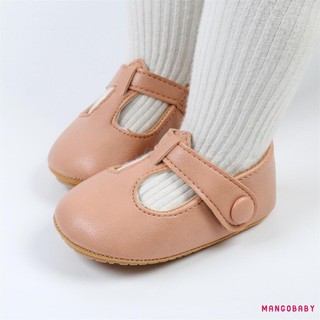 Mgg-baby Girl Premium PU Flats Trẻ sơ sinh Giày nôi tập đi đầu tiên cho bữa tiệc Lễ hội tắm cho bé