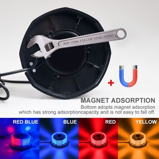 Đèn led 240 Bóng Cảnh Báo Khẩn Cấp 12v Có Nam Châm Gắn Trên Nóc Xe Hơi