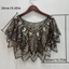 Khăn choàng đính cườm GUSTAVA, Khăn choàng cô dâu cổ chữ V không tay, Khăn choàng mùa hè bằng vải Polyester thanh lịch 6 màu quấn nữ