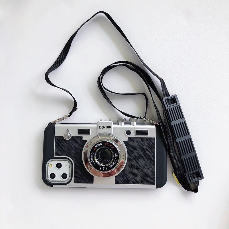 Ốp Điện Thoại Emily Ở Paris Cho iPhone 17 16 15 14 13 12 11 Pro Max Plus X XS XR 8 7 6s Plus Retro Camera Đeo Ngang Ốp Lưng