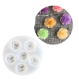 BTF 6 Kiểu Nhựa DIY Epoxy Hoa Nhỏ Trang Trí Khuôn Silicon Làm Đồ Trang Sức