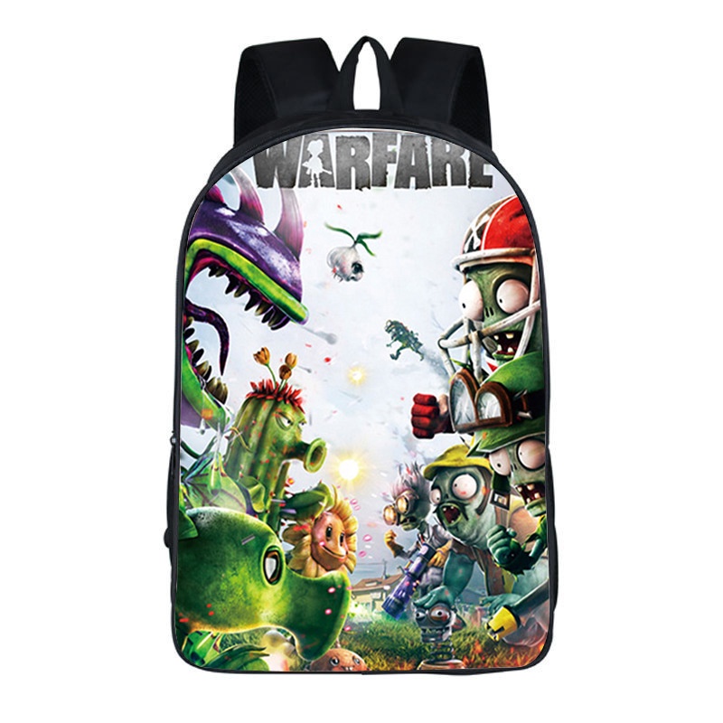 Mới Ba Lô Đi Học In Hình Game plants vs zombies Bằng Nhựa Pvc Thời Trang Xinh Xắn