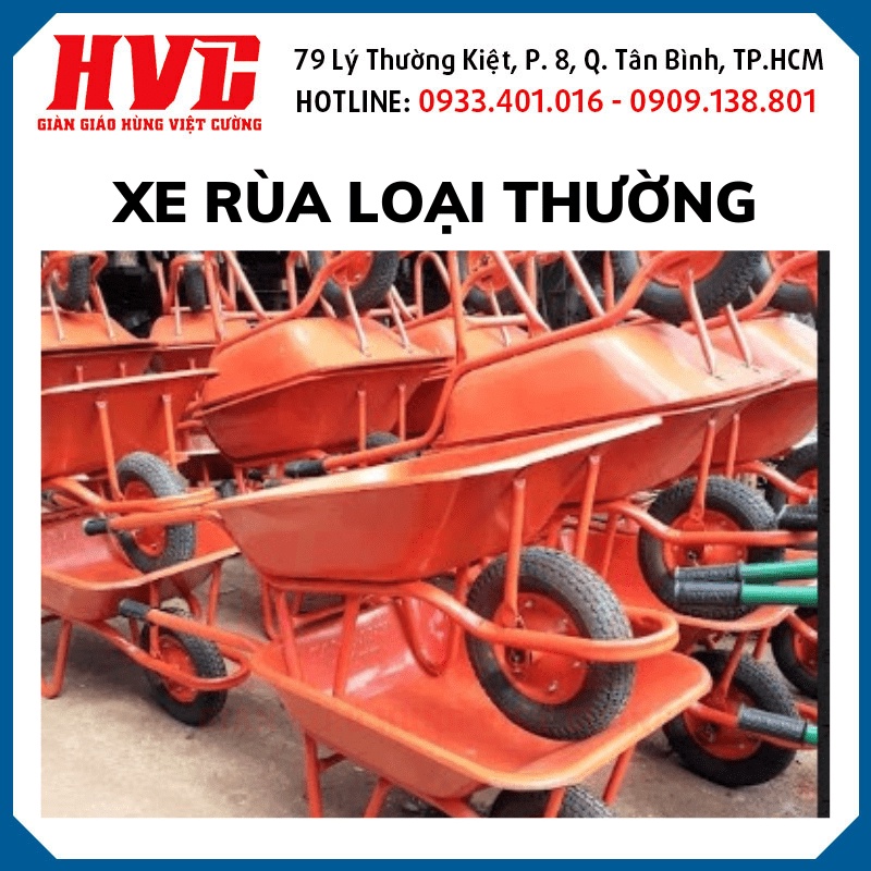 Xe rùa thùng Tôn / Sắt màu Cam / Xanh sườn chắc chắn Xe đẩy hàng xây ...
