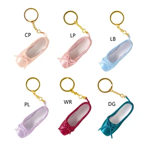 BTF Thanh Lịch Satin Pointe Giày Móc Khóa Mini Ballet Phụ Kiện Móc Khóa Giày Ba Lê Chất Liệu Hợp Kim Satin Cho Túi Hoặc Chìa Khóa