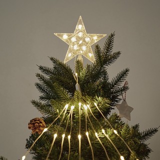 Đèn led Hình Ngôi Sao Năm Cánh Trang Trí Cây Thông Noel