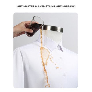 Áo Sơ Mi Nam Tay Ngắn Màu Trơn Chống Thấm Nước Chống Bám Bẩn size Lớn 10xl 9xl 7xl 8xl