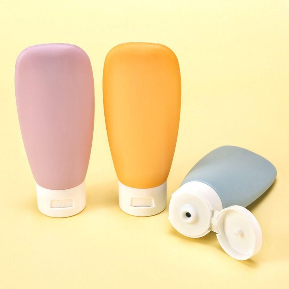 HOBBYIN 4 Chai nạp lại 60ml, Bao bì kem dưỡng da kích thước du lịch bằng nhựa, Dụng cụ trang điểm Hộp đựng mỹ phẩm rỗng Chai Mini Dầu gội Mỹ phẩm