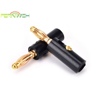 Set 10 Đầu Cắm Chuối Mạ Vàng 4mm Chuyên Dụng Cho Loa Âm Thanh