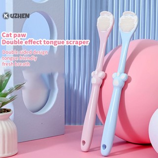 Kuzhen Bàn Chải Làm Sạch Lưỡi Mèo Làm Sạch Bề Mặt Lưỡi Làm Sạch Lỗ Thoáng Khí Tốt Cho Sức Khỏe