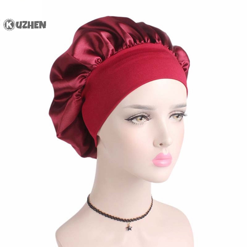 Kuzhen Tóc ngủ màu trơn sa ca-pô