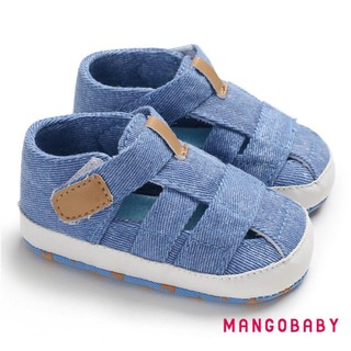 Mgg-baby Chắc Chắn Dép Rỗng Velcro Đóng Cửa Đế Mềm Chống Trượt Thông Gió Thời Trang Giày Đi Bộ