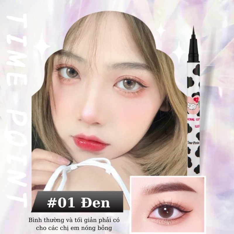 Bút Kẻ Mắt Nước, Bọng Mắt Huyền Dưới Time Point Cừu Cực Mịn Siêu Xinh Quá Nhẹ 0.01mm