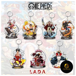 Móc khóa acrylic anime One Piece Đảo Hải Tặc, móc khóa chibi hoạt hình phụ kiện quà tặng độc đáo