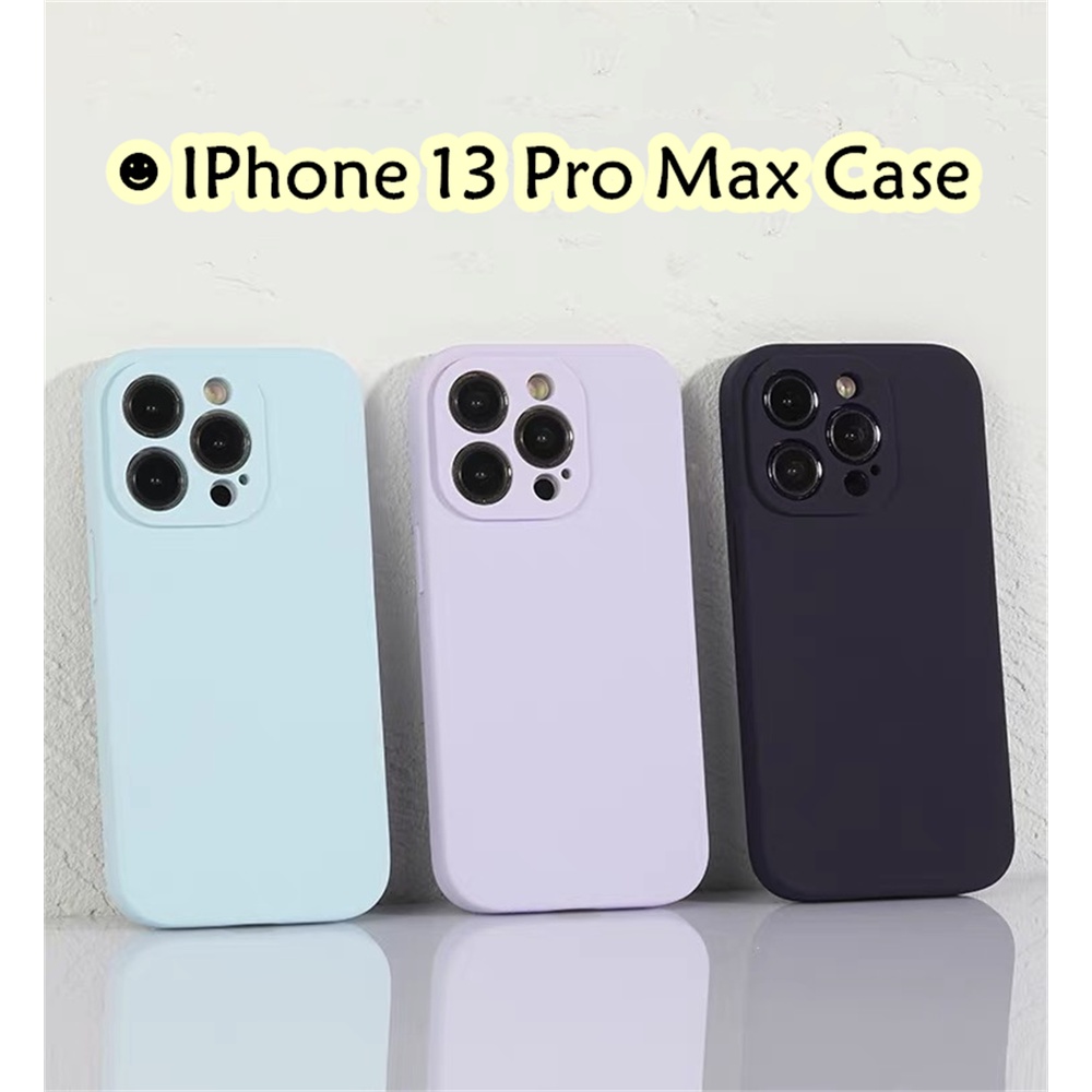 [Ngôi sao tương lai] Dành cho IPhone 13 Pro Max Ốp lưng silicon Full Case Vỏ điện thoại màu trơn cổ điển Vỏ chống bụi bẩn