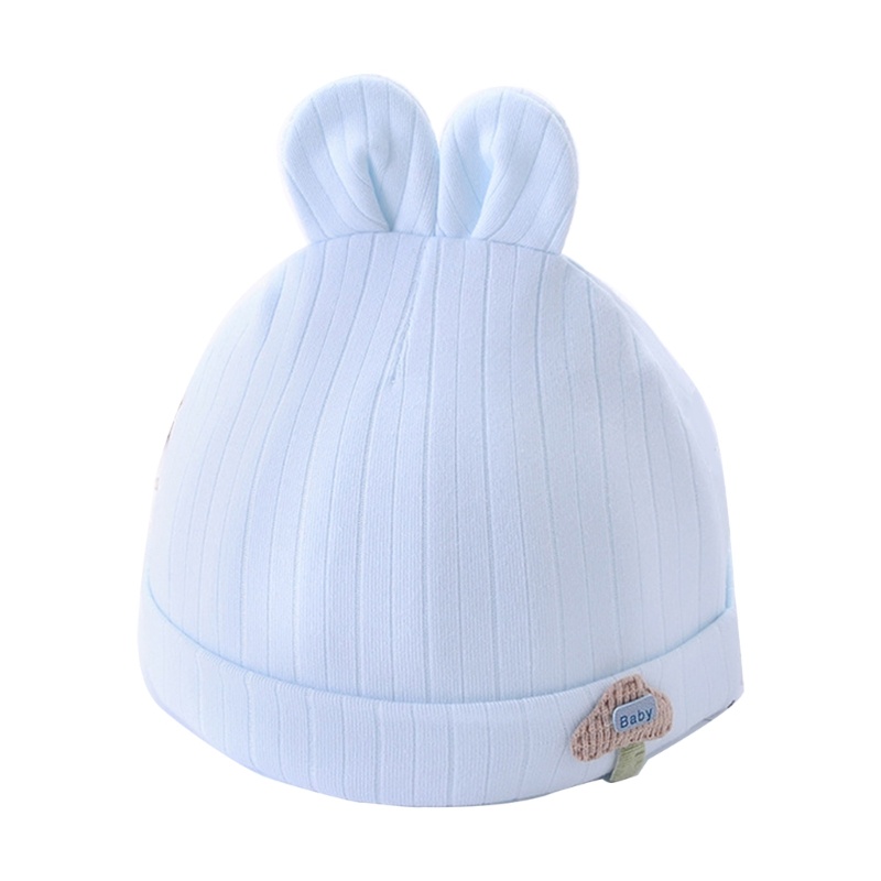 Dasbsug Mũ beanie trẻ sơ sinh sành điệu 0-6M Bé trai Bé gái Bonnet ấm áp Mũ mềm mại thoáng khí cho bé
