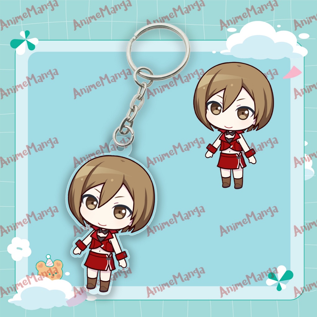 Móc Khóa Hatsune Miku Chibi Chất Liệu Acrylic Treo Cặp Sách Làm Qùa Tặng