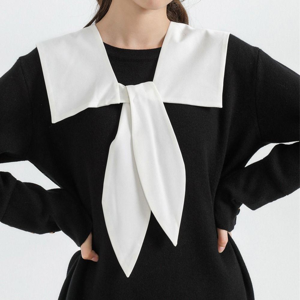 MERIGGIARE Ve Áo, Áo Sơ Mi Cotton Cổ Điển Cổ Giả, Áo Sơ Mi Nữ Cổ Điển Có Thể Tháo Rời Cổ Giả