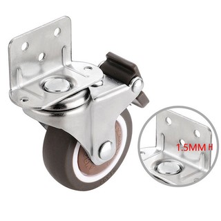 1 Bánh Xe Xoay Bằng Cao Su Mềm Chịu Được Sức Nặng 20kg Dùng Cho Đồ Nội Thất / Tủ / Nôi Em Bé