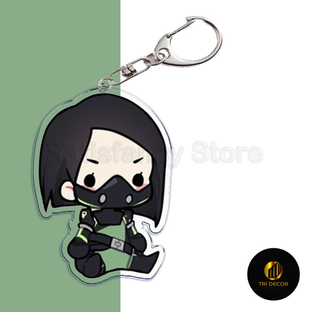 Móc khóa Anime Valorant , Móc Chìa Khóa Chaveiro Hoạt Hình Dễ Thương Trò Phụ kiện trang trí túi xách balo