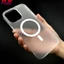 0.8mm Ultra Thin Matte Clear Magnetic Phone Case For iPhone 15 14 12 13 Pro Max 15 Plus Slim Solid Color Translucent PC Shockproof Hard Cover