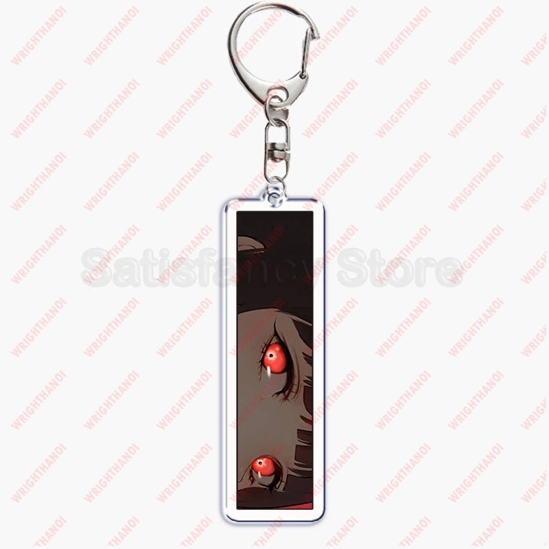 Móc Khóa Anime Waifu Girls Eyes, Double Sided Acrylic, Pendant Key Ring, Phụ kiện trang trí túi xách balo
