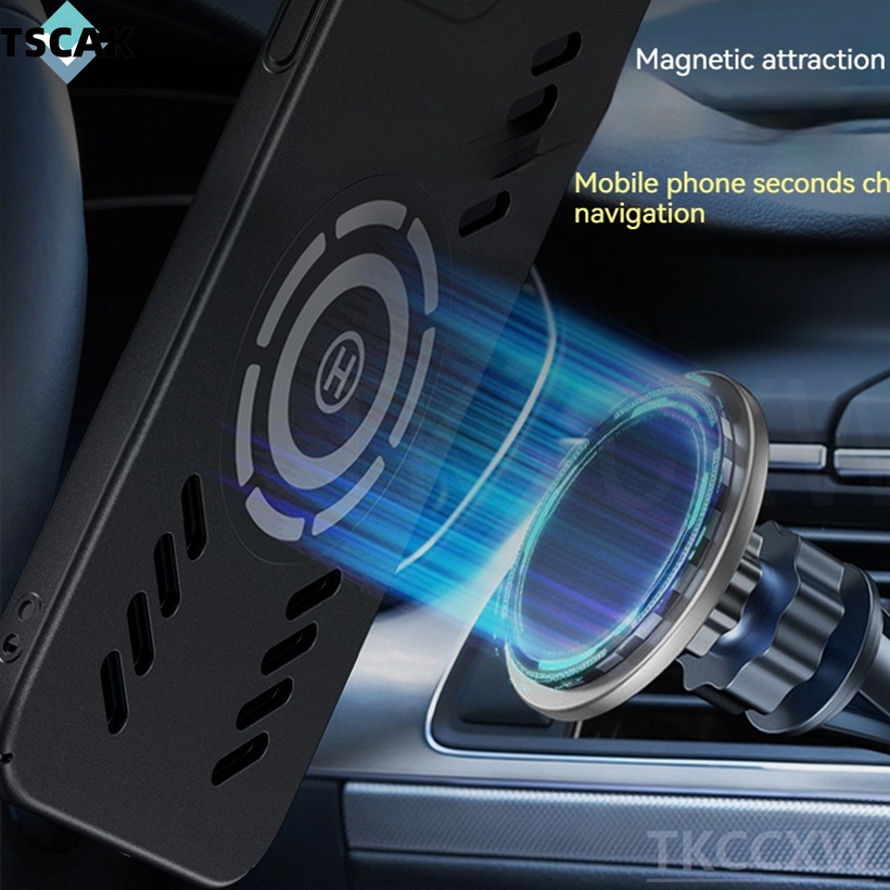 Ốp điện thoại tản nhiệt cao cấp Redmi K70 Pro K60 Ultra K70E Note 13 Pro Vỏ hấp thụ từ tính