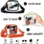 Túi đeo vai nữ DUSKGLOW, Túi đeo chéo nữ PVC PU chống thấm nước, Túi xách trong suốt thông thường dành cho nữ Ví điện thoại
