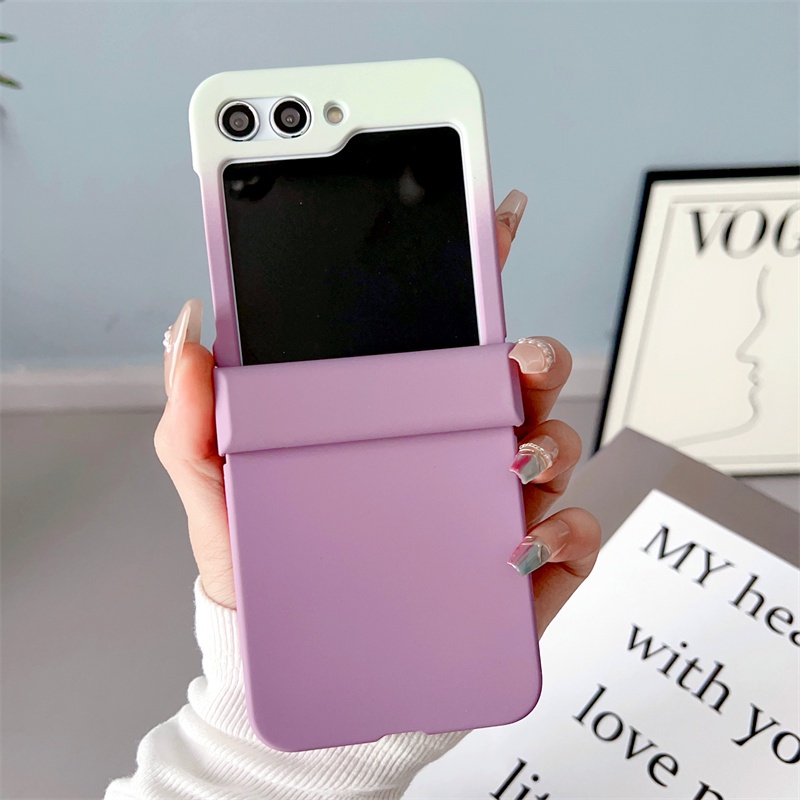 Bao Da Điện Thoại Nắp Gập Mặt Nhám Chống Sốc Màu Trơn Cho samsung galaxy z flip 5 z flip 4 z flip 3 z flip 3 z flip 5 flip 3 4 Ốp