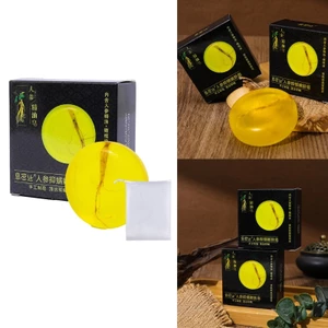 Xà phòng nhân sâm tự nhiên YOIOI Xà phòng làm sạch thủ công Sửa chữa dưỡng ẩm Xà phòng thủ công chống ngứa 80g