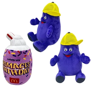 Búp Bê Nhồi Bông Grimace Shake Hat Ngắn Màu Vàng Chất Lượng Cao