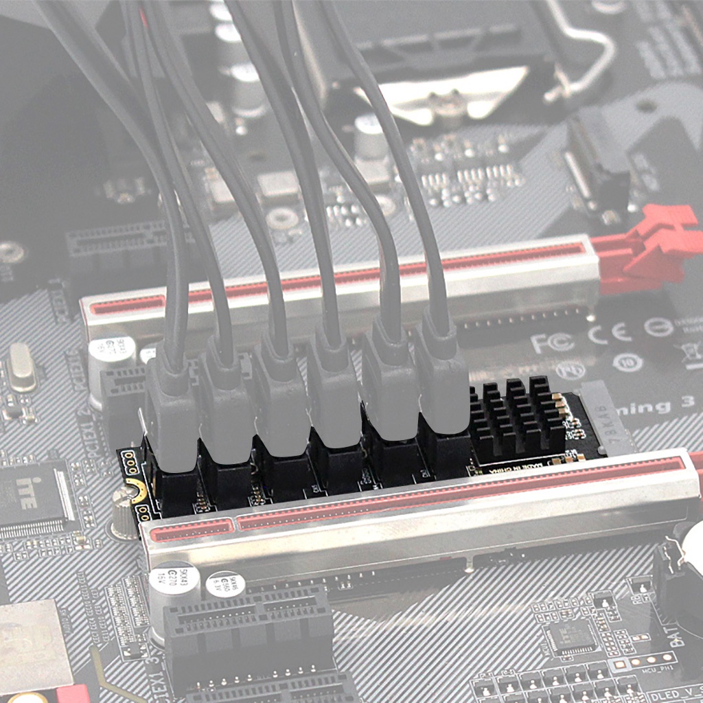 Card Mở Rộng m.2 Sang sata 3.0 m2 m Lừa Pcie 5 / 6 Cổng sata3.0 6gbps Thẻ