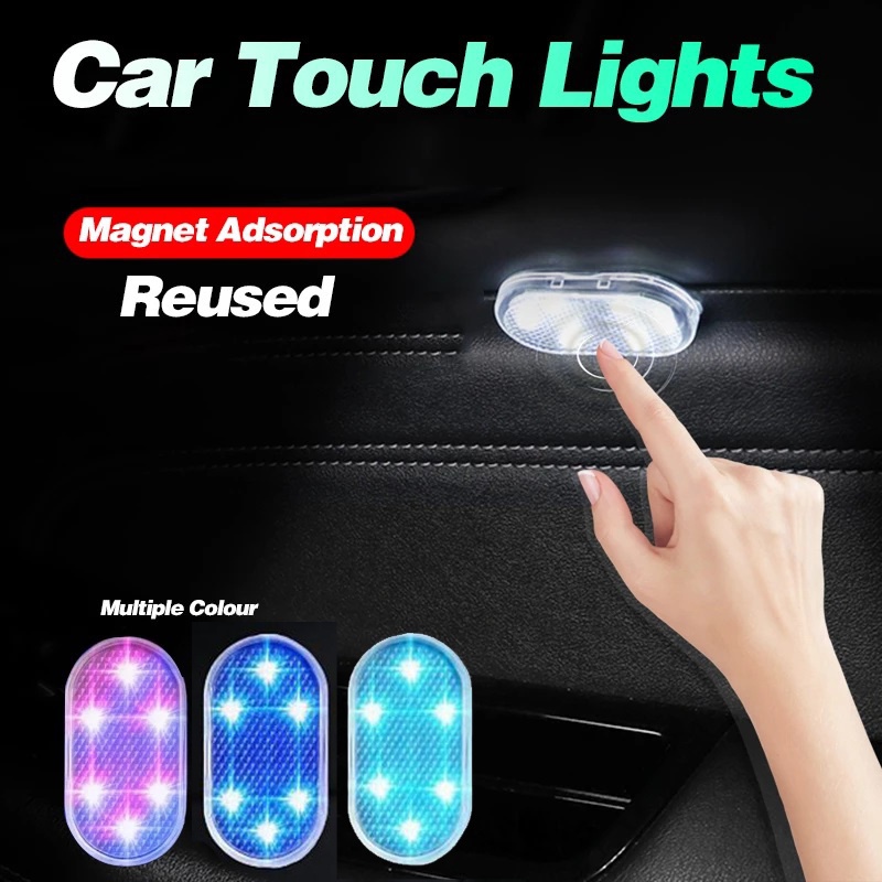Đèn led mini Không Dây Điều Khiển Cảm Ứng Cho Hộp Tỳ Tay Xe Hơi