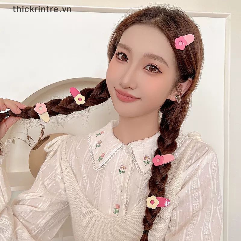 THI 2 Chiếc Kẹp Tóc Hoa Dễ Thương BB Kẹp Bộ Bé Gái Nữ Kẹp Tóc Bên Kẹp Barrette Mũ Phụ Kiện Tóc Mũ Đội Đầu VN